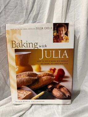Baking with Julia Cookbook - White & Gold Cover